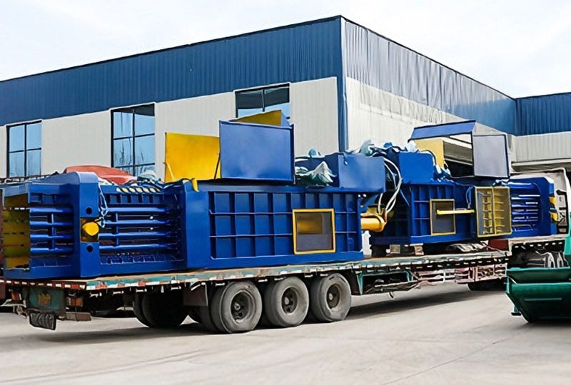 Automatic Horizontal Cardboard Baler for Sale to USA