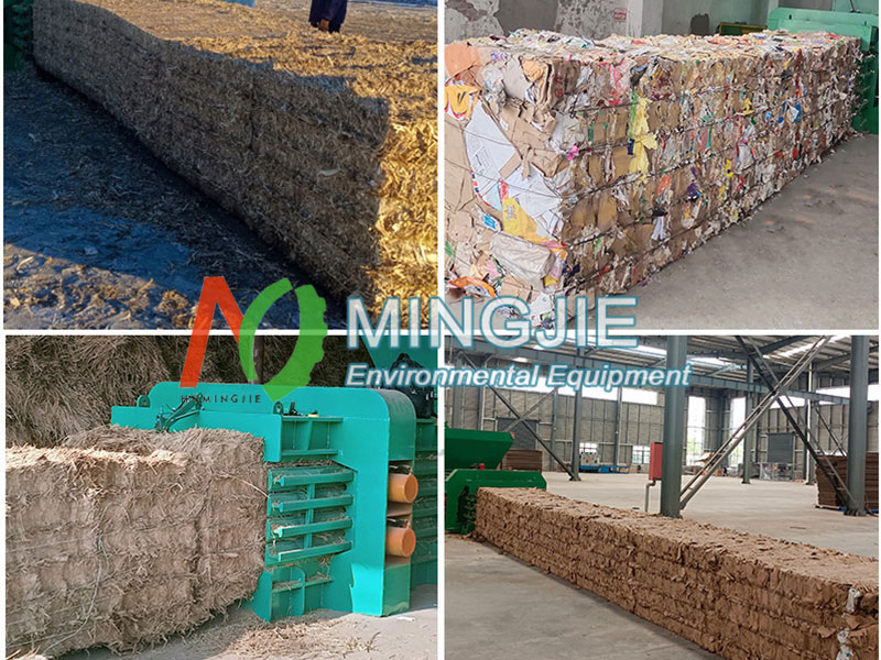 Horizontal Industrial Compactor Baler Machine Application