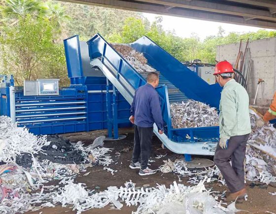 Rag Baler for Packing Textile Scrap
