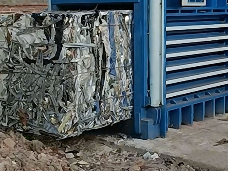 Horizontal Metal Baler for Scrap Metal Recycling